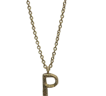 Lesunja Silver Letter P Necklace, handmade fine jewellery from Switzerland