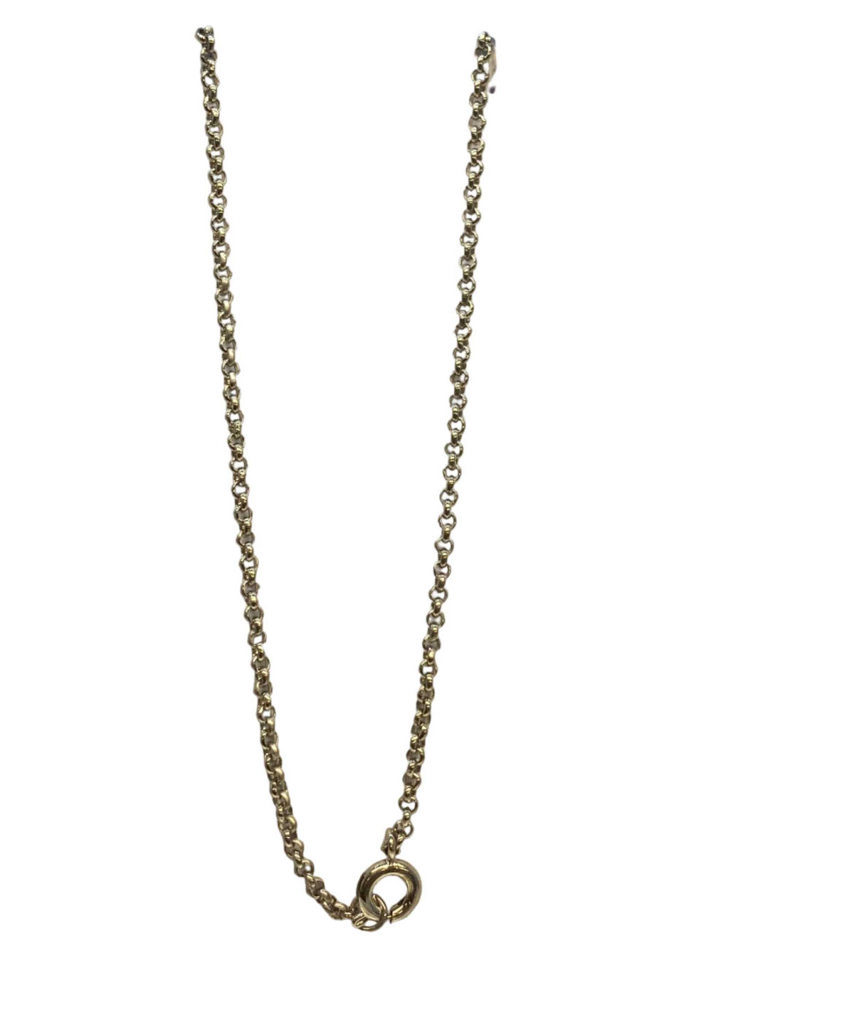 Lesunja Silver Letter T Necklace, detail view, Lesunja atelier Zurich