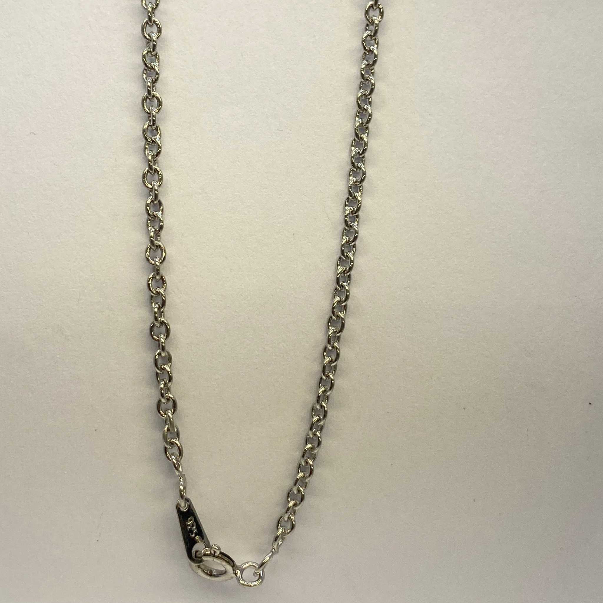 Silver Z Letter Necklace