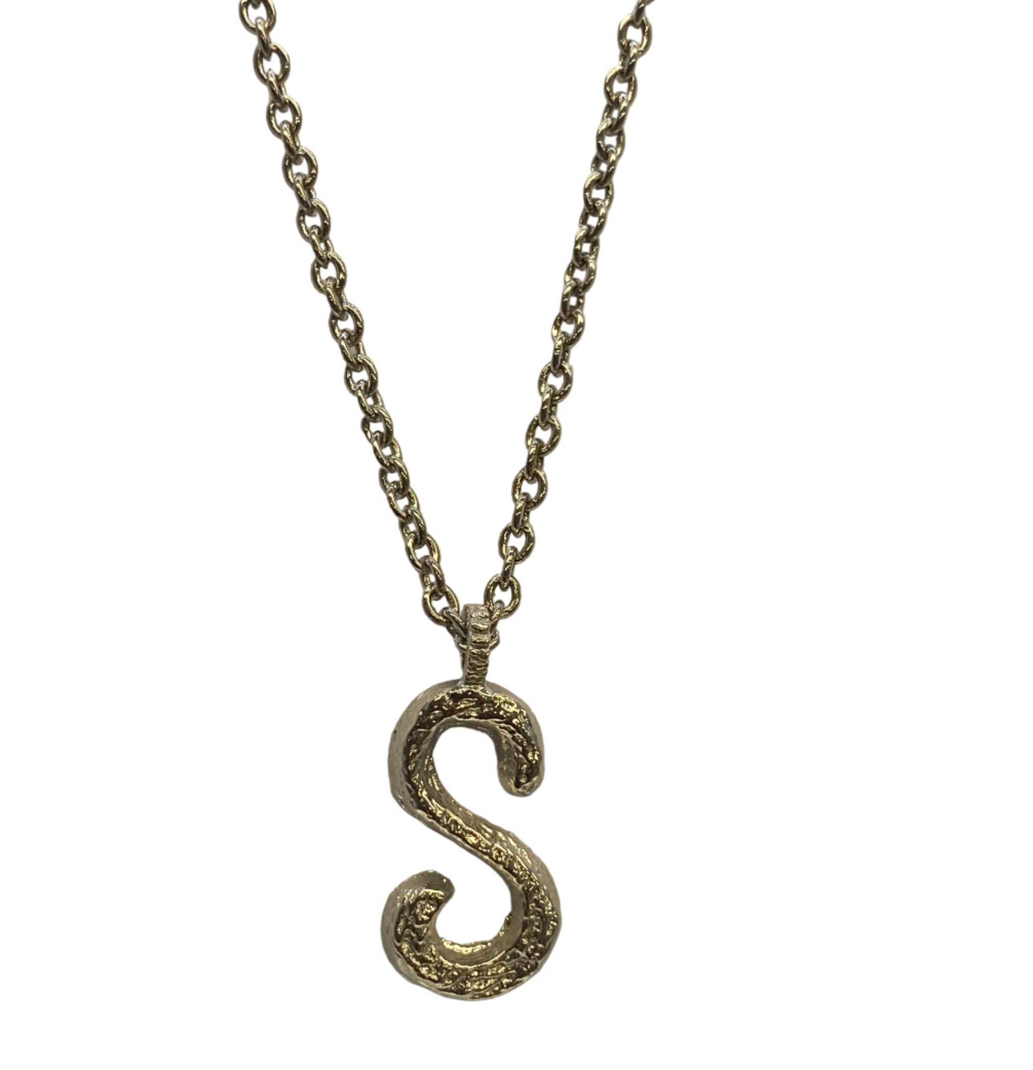 Silver  S Letter Necklace