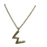 Lesunja Silver Letter W Necklace, handmade fine jewellery from Switzerland