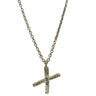 Lesunja Silver Letter X Necklace, handmade fine jewellery from Switzerland