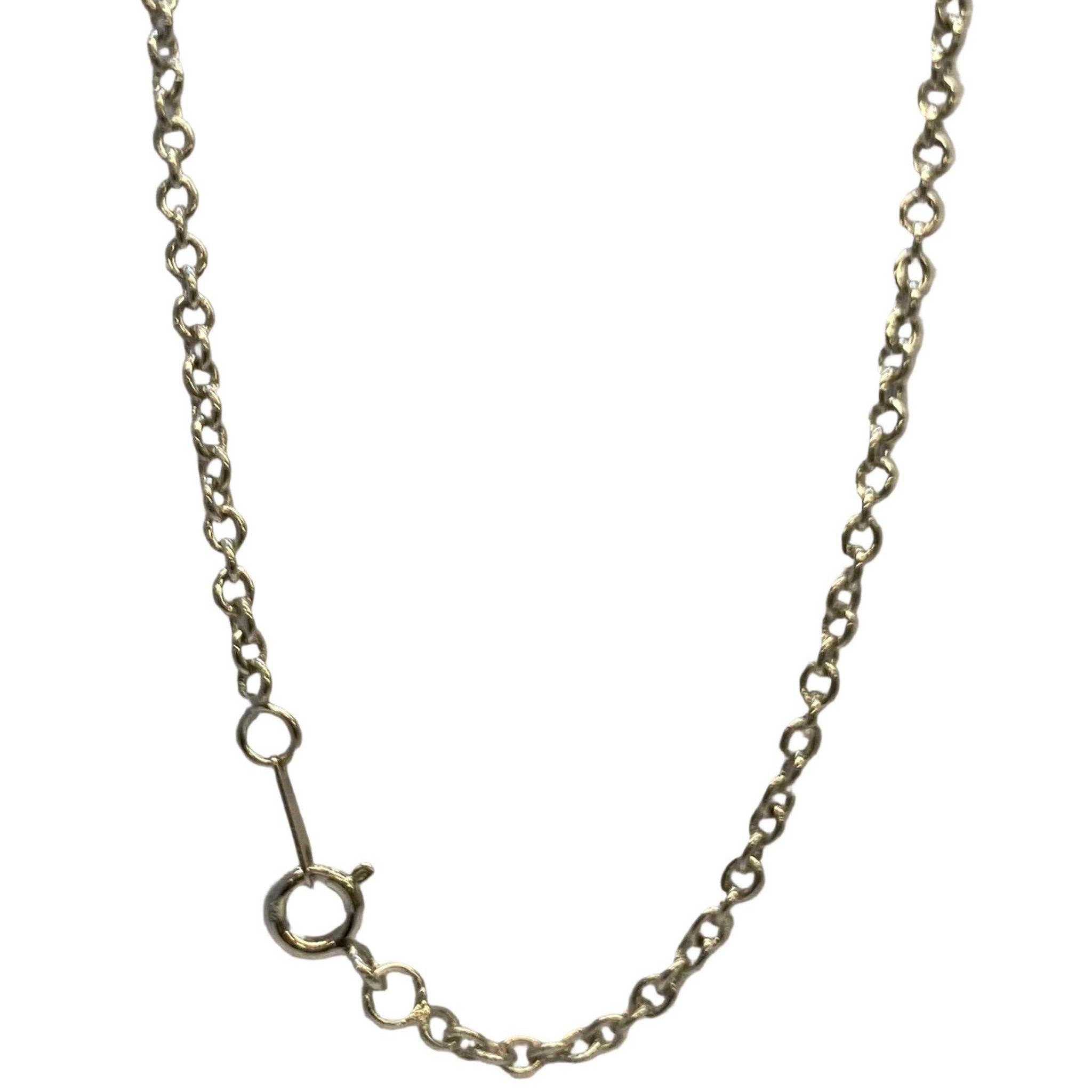 Lesunja Silver Letter X Necklace, detail view, Lesunja atelier Zurich