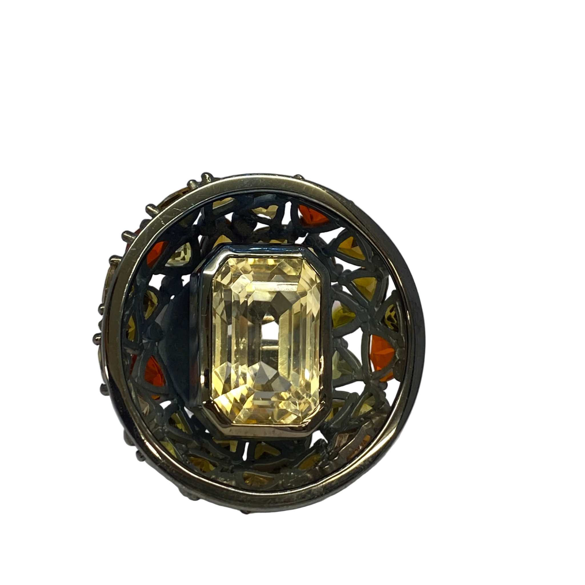 Lesunja Silver Statement Ring, handmade fine jewellery from Switzerland