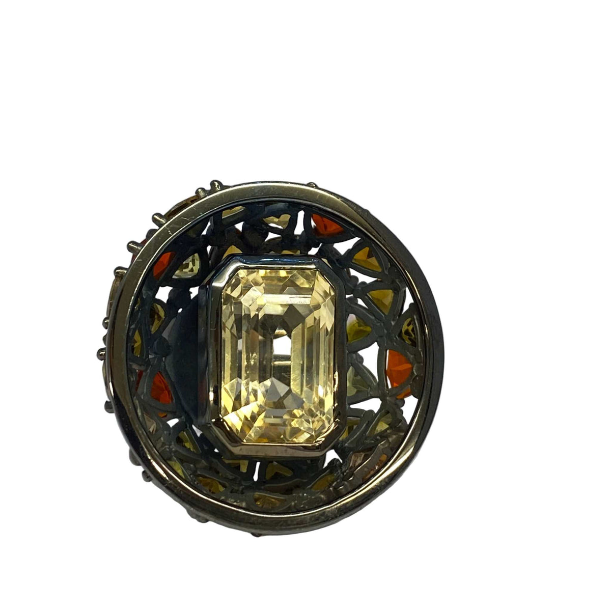 Lesunja Silver Statement Ring, handmade fine jewellery from Switzerland