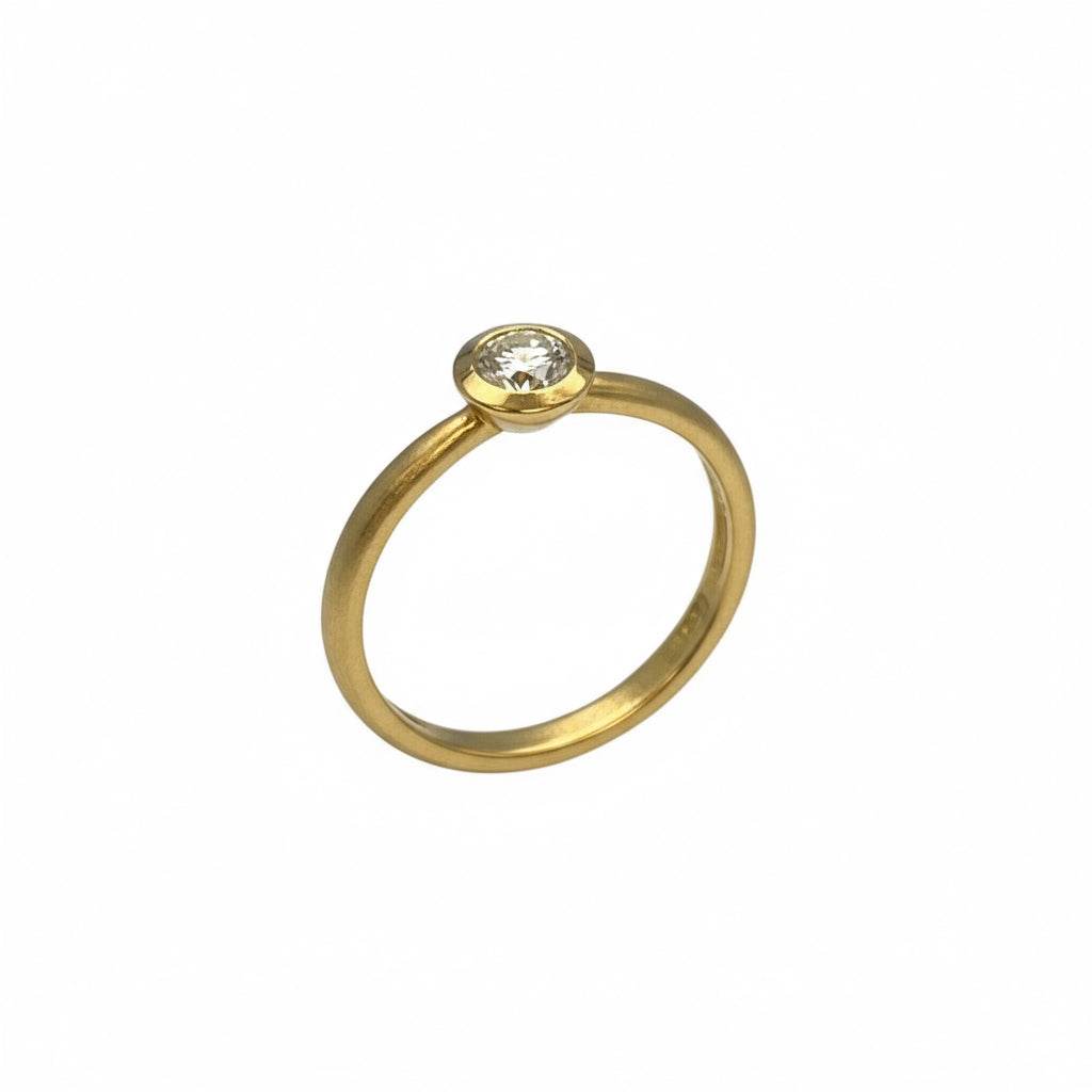 New Rose Gold 14k Ring with 0.4ct Diamond