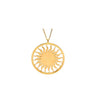St. Moritz Sun Necklace Large Rosé Gold – Lesunja fine jewellery