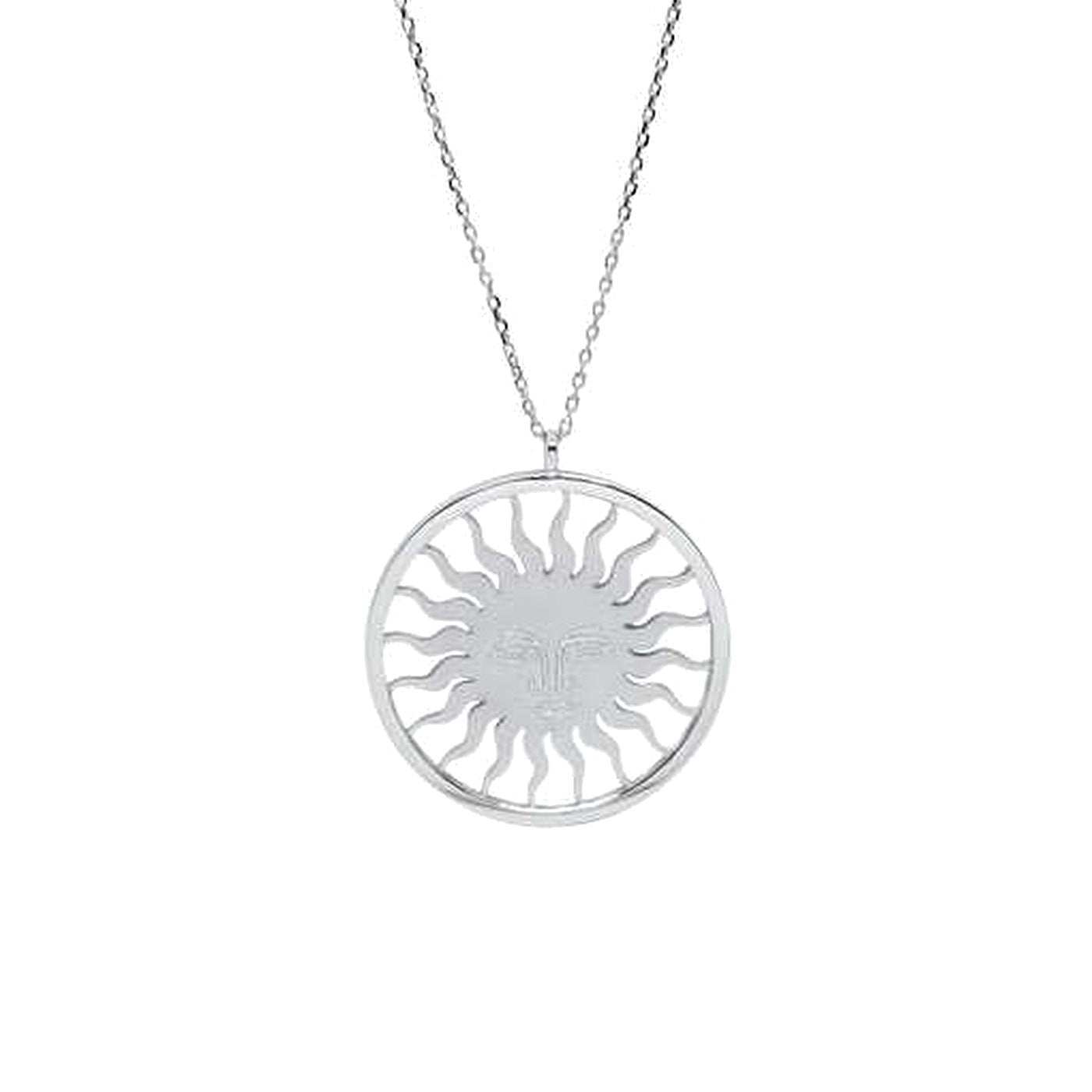 St. Moritz Sun Necklace Large White Gold – Lesunja fine jewellery