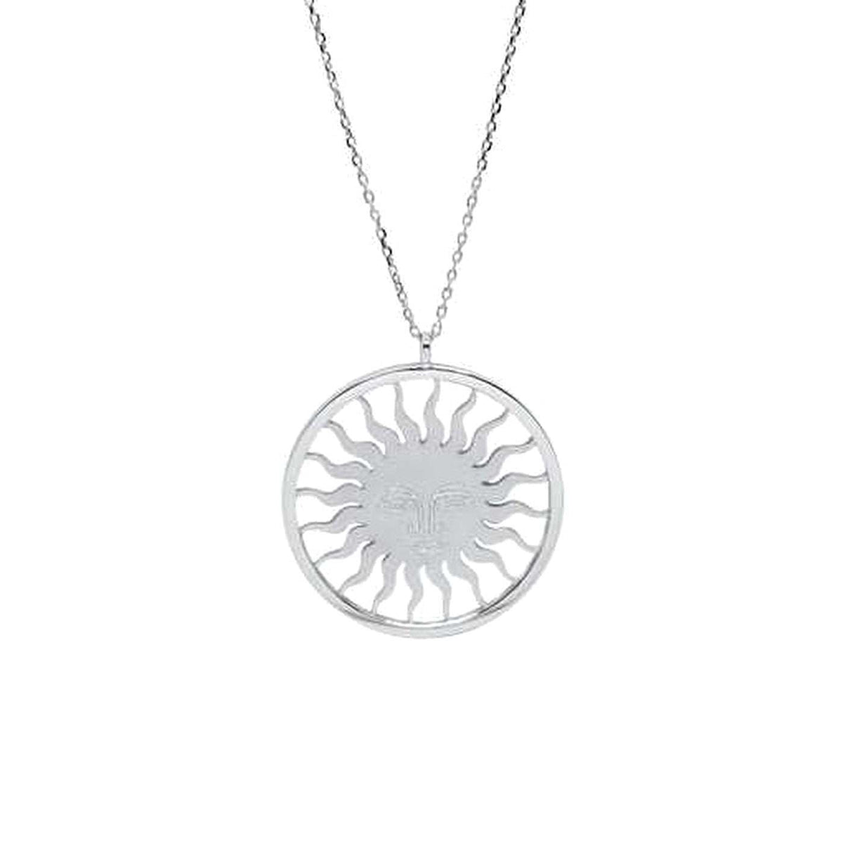 St. Moritz Sun Necklace Large White Gold – Lesunja fine jewellery