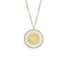St. Moritz Sun Necklace Large Yellow Gold Diamonds – Lesunja fine jewellery