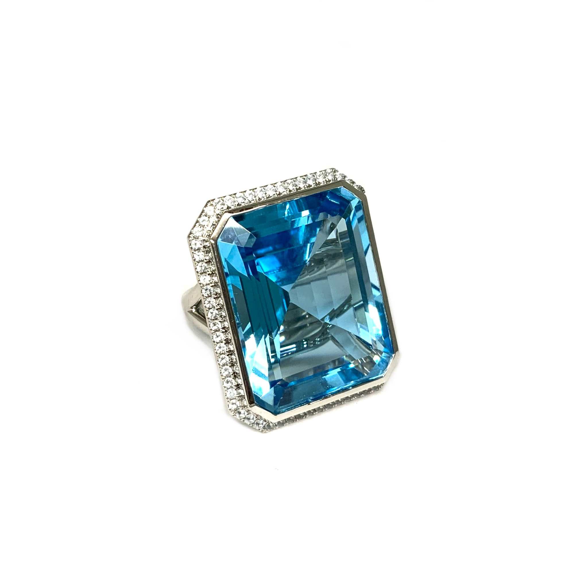 Lesunja Cocktailring Platin Blautopas