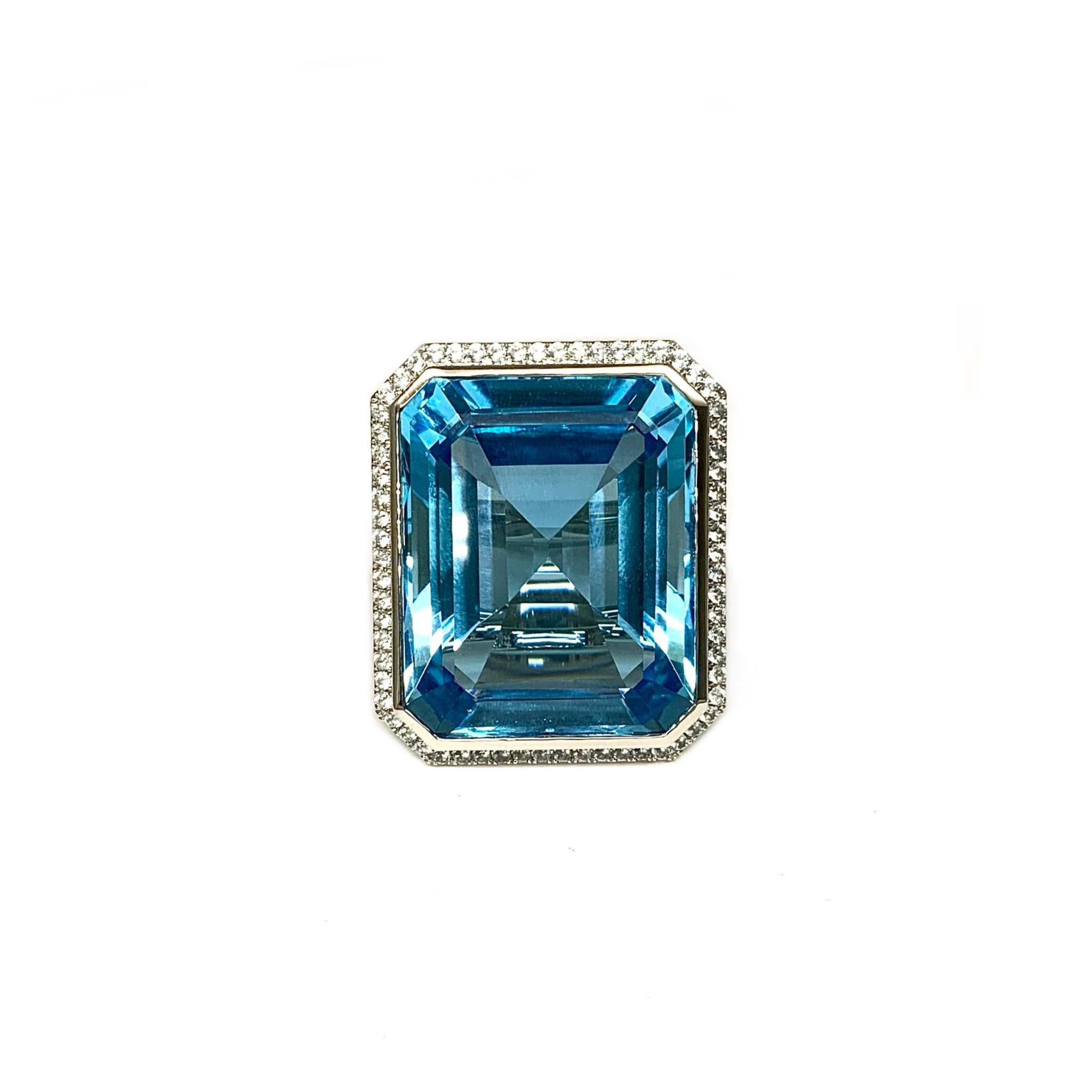 Lesunja Cocktailring Platin Blautopas