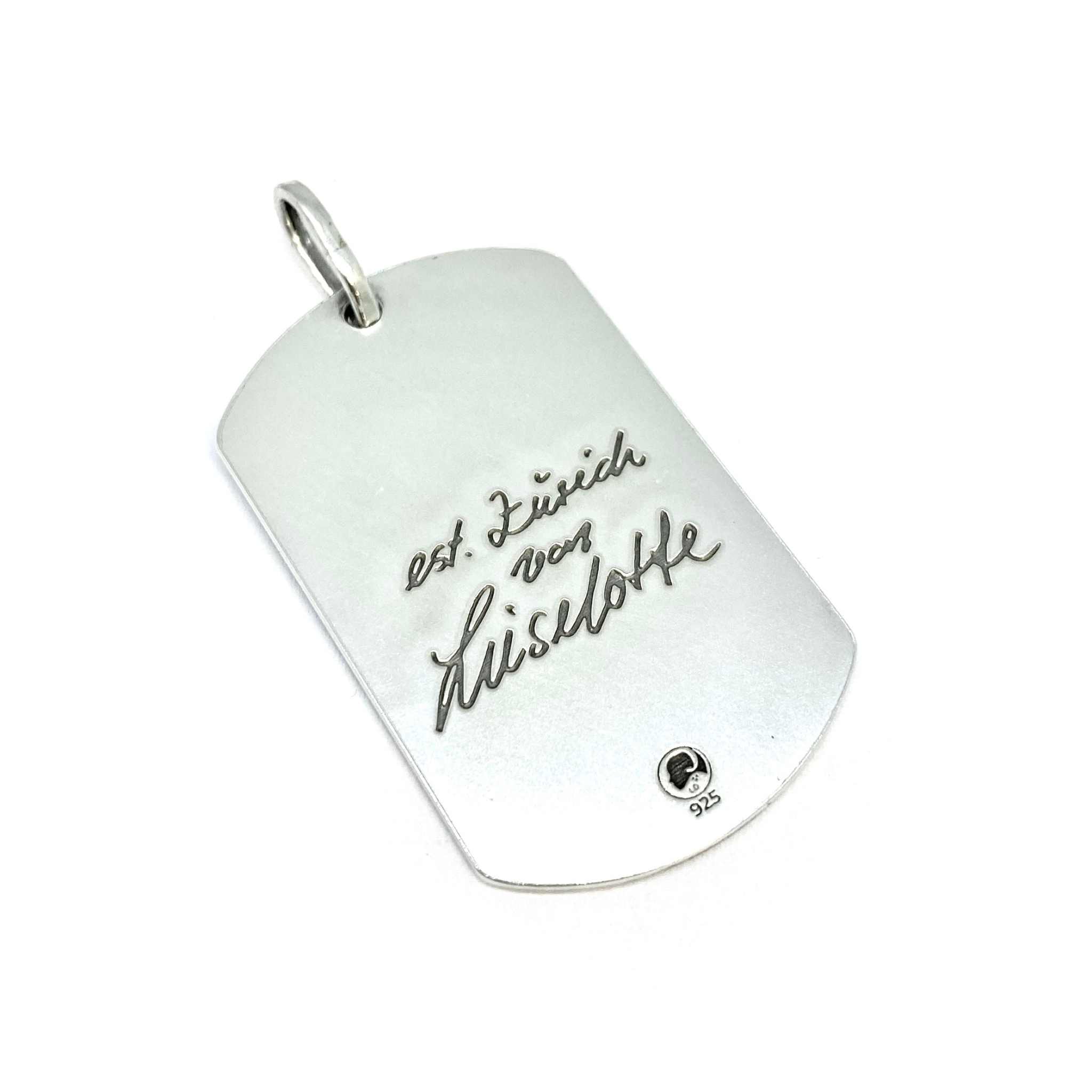personalized silver plaque