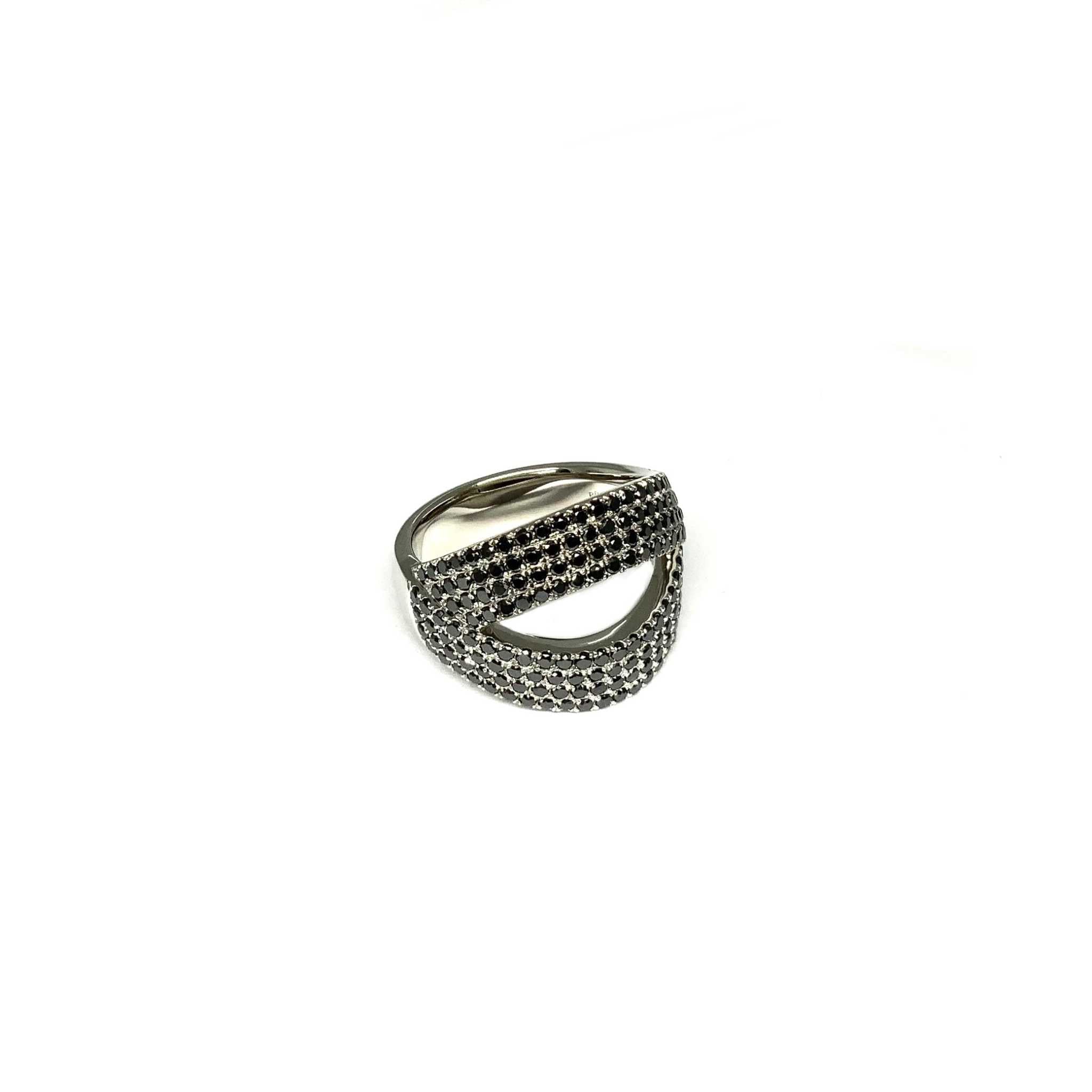 platinum black diamond rings