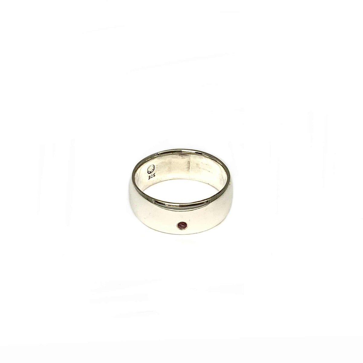 Lesunja Ring Silver Ruby, handmade fine jewellery from Switzerland