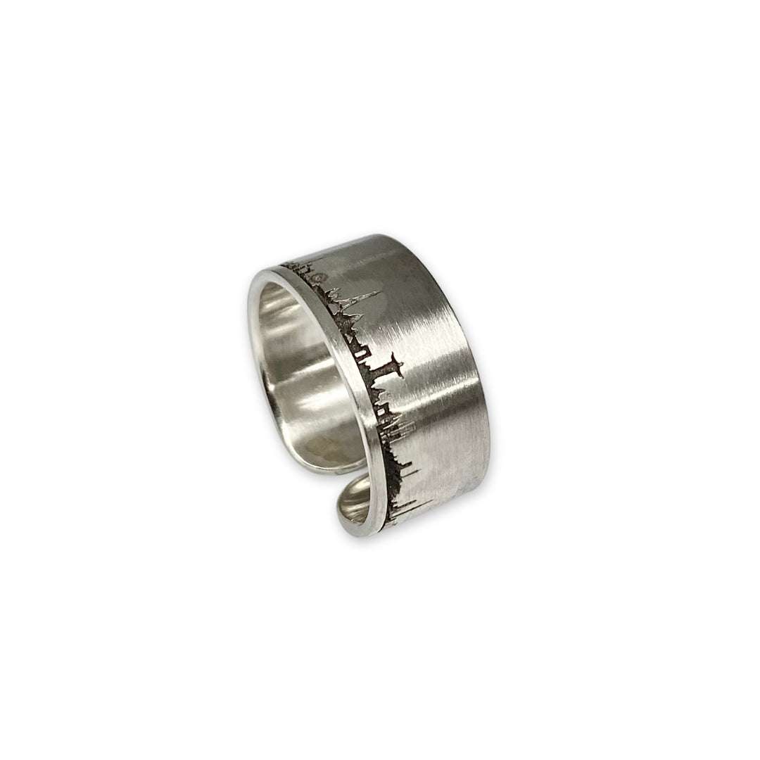 Lesunja Ring Silver World Skyline