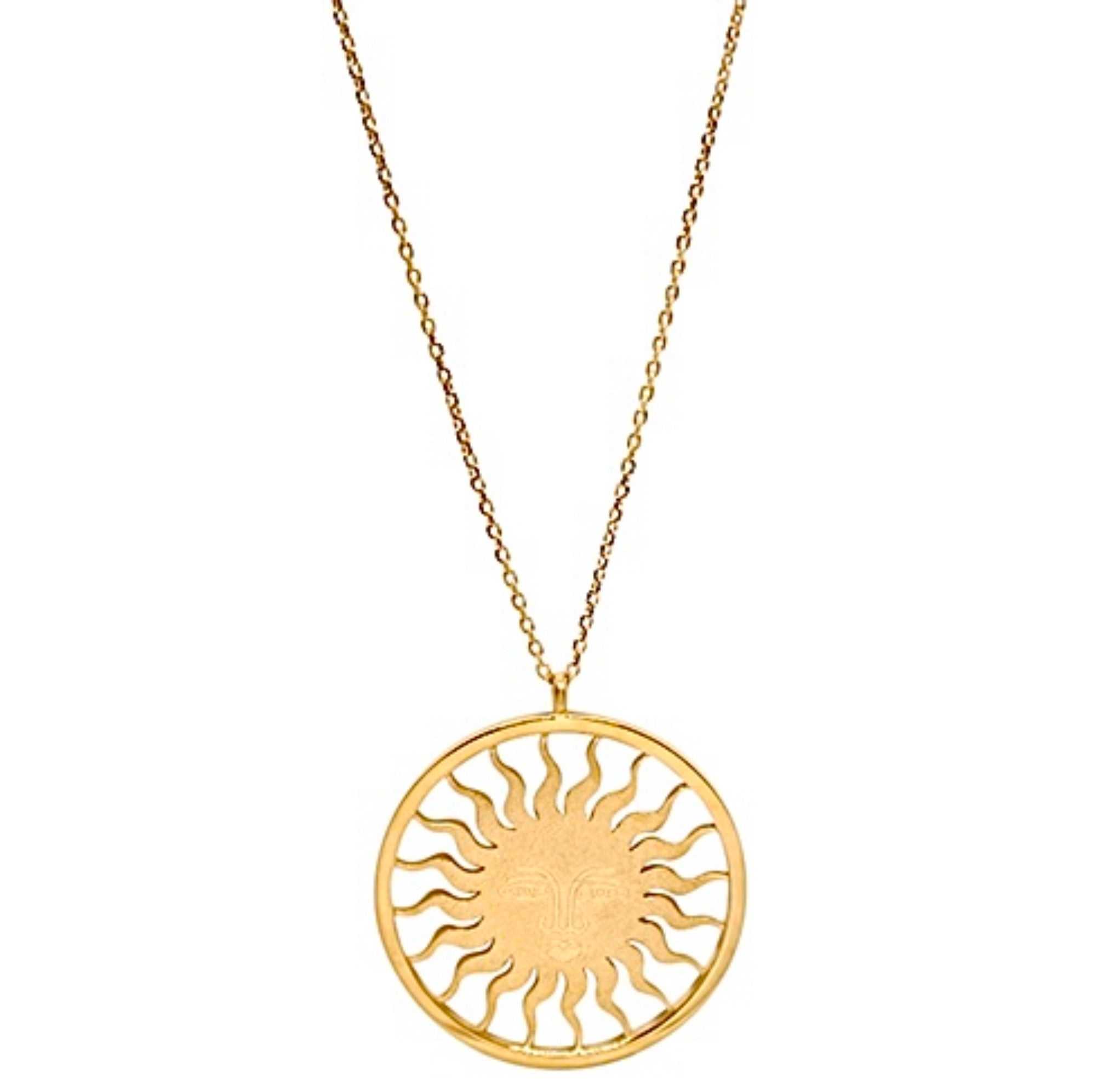 Lesunja St. Moritz Sun Large Rose Gold Necklace