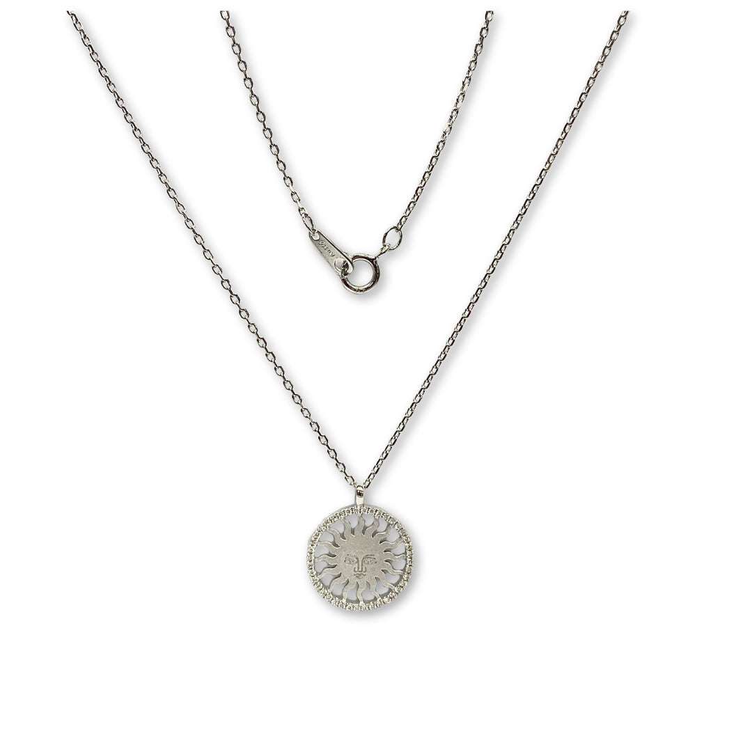 St. Moritz Sun Necklace White Gold Diamond Small
