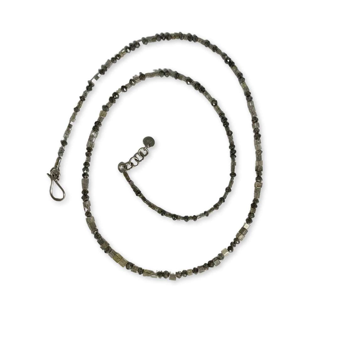 gray diamond necklace