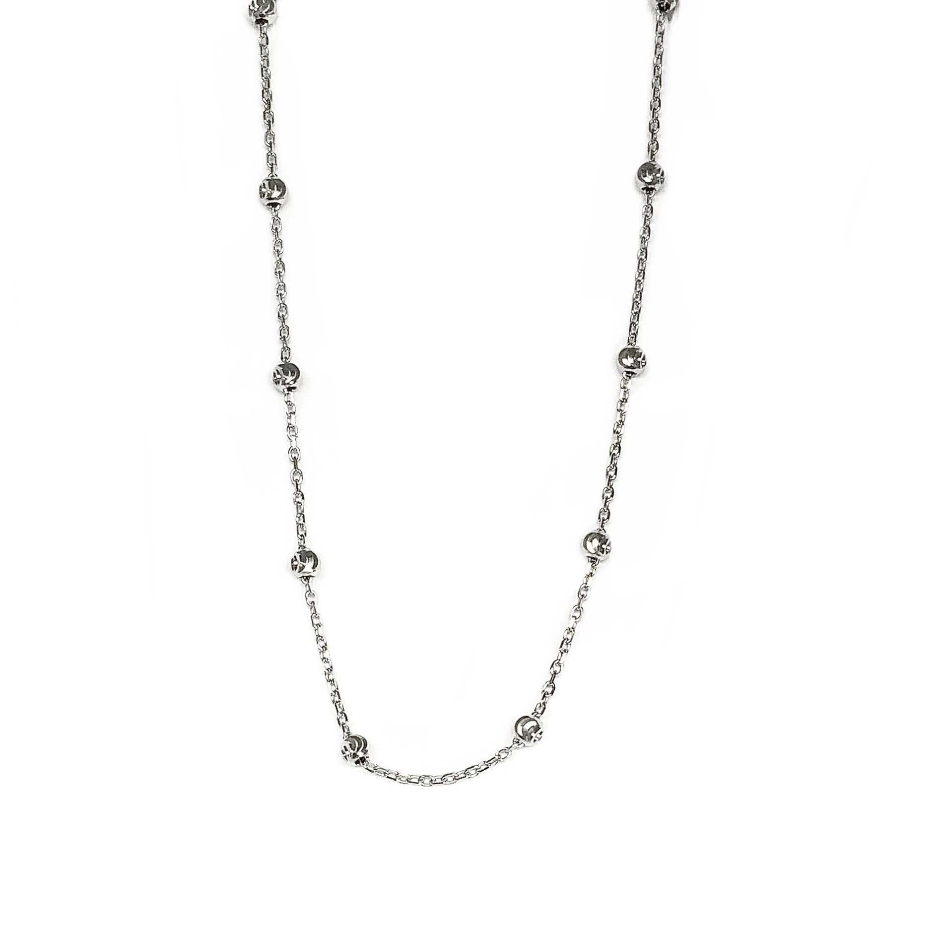 white gold necklace
