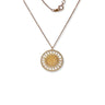 St. Moritz Sun Necklace Medium Rosé Gold Diamonds – Lesunja fine jewellery