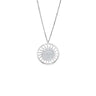 St. Moritz Sun Necklace Medium White Gold – Lesunja fine jewellery