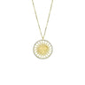 St. Moritz Sun Necklace Medium Yellow Gold Diamonds – Lesunja fine jewellery