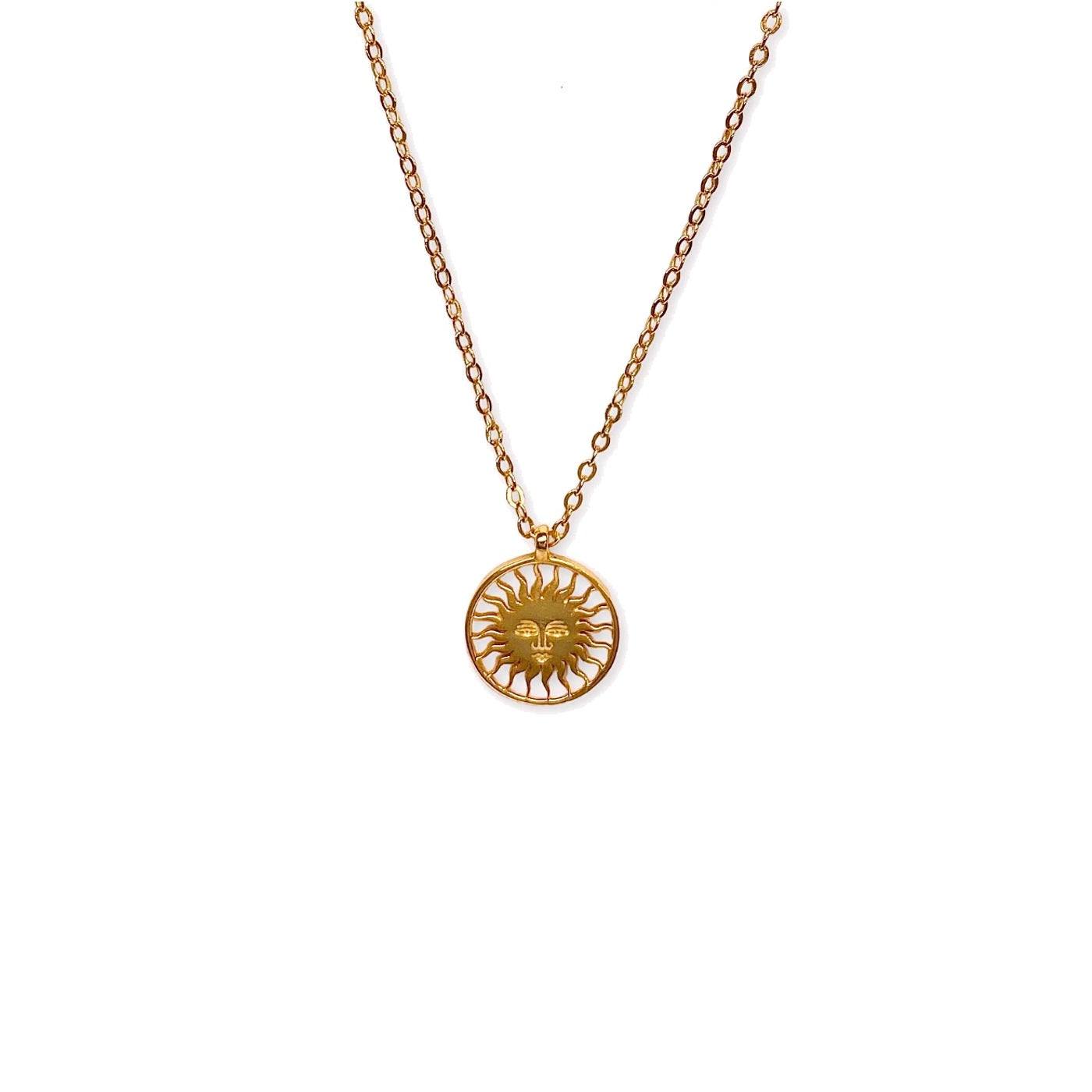 St. Moritz Sun Necklace Small Rosé Gold – Lesunja fine jewellery