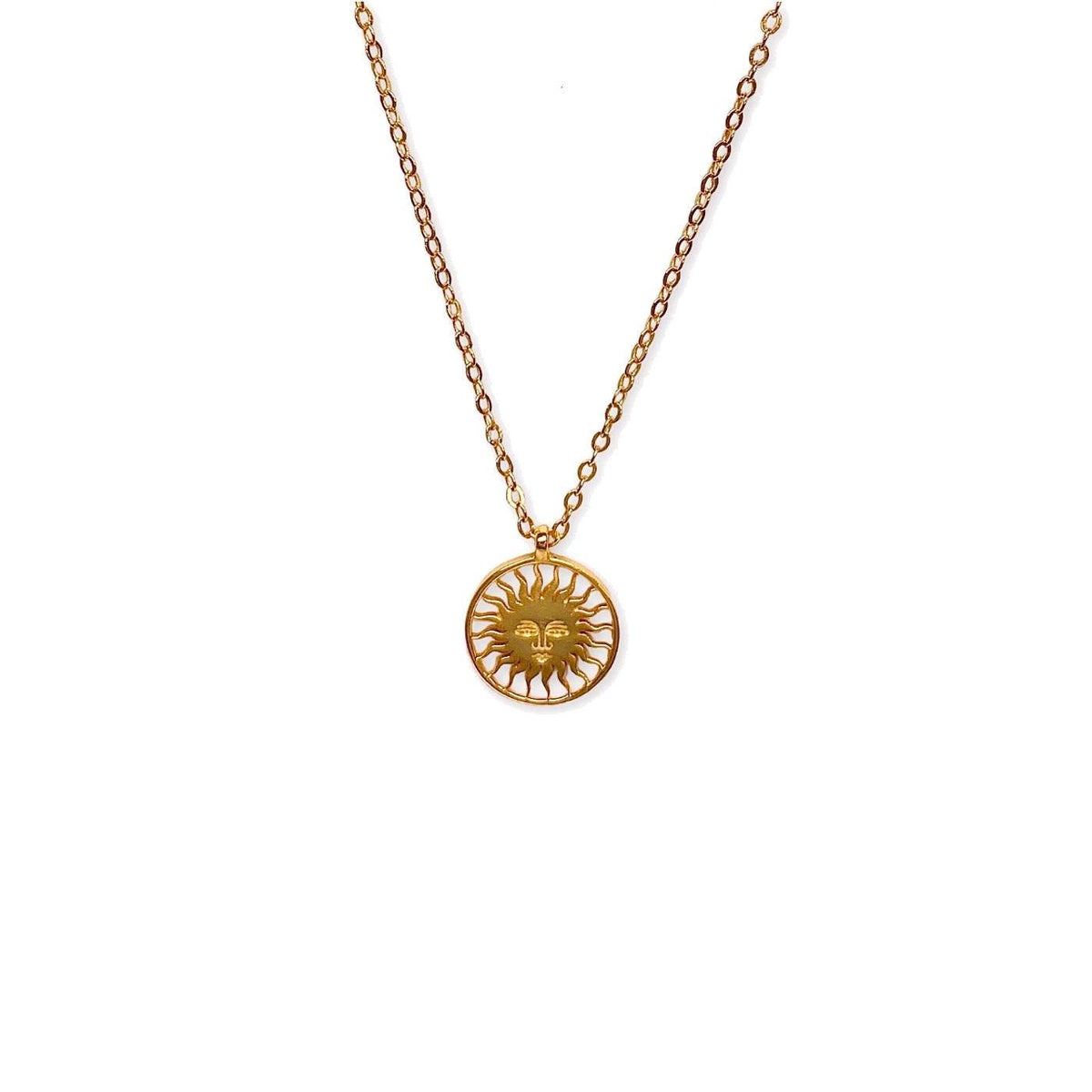 St. Moritz Sun Necklace Small Rosé Gold – Lesunja fine jewellery