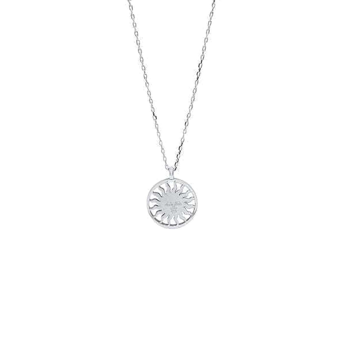 St. Moritz Sun Necklace Small White Gold – Lesunja fine jewellery