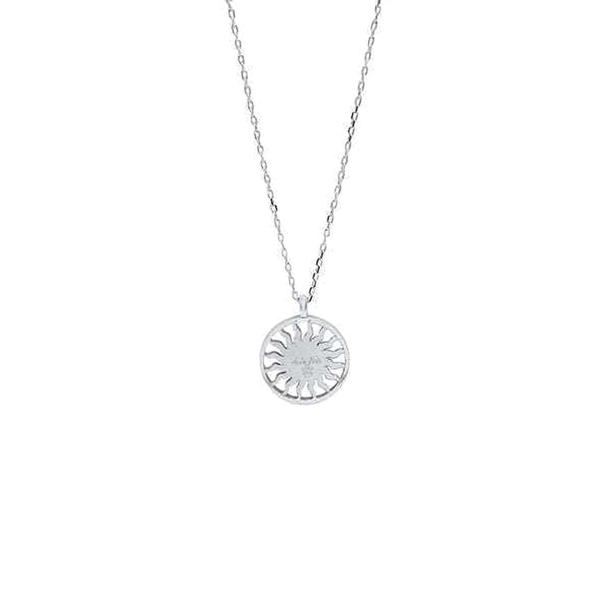 St. Moritz Sun Necklace Small White Gold – Lesunja fine jewellery
