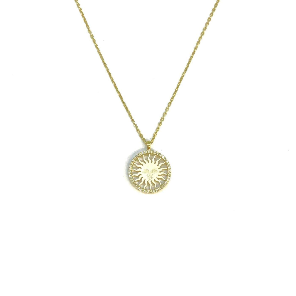 St. Moritz Sun Necklace Small Yellow Gold Diamonds – Lesunja fine jewellery