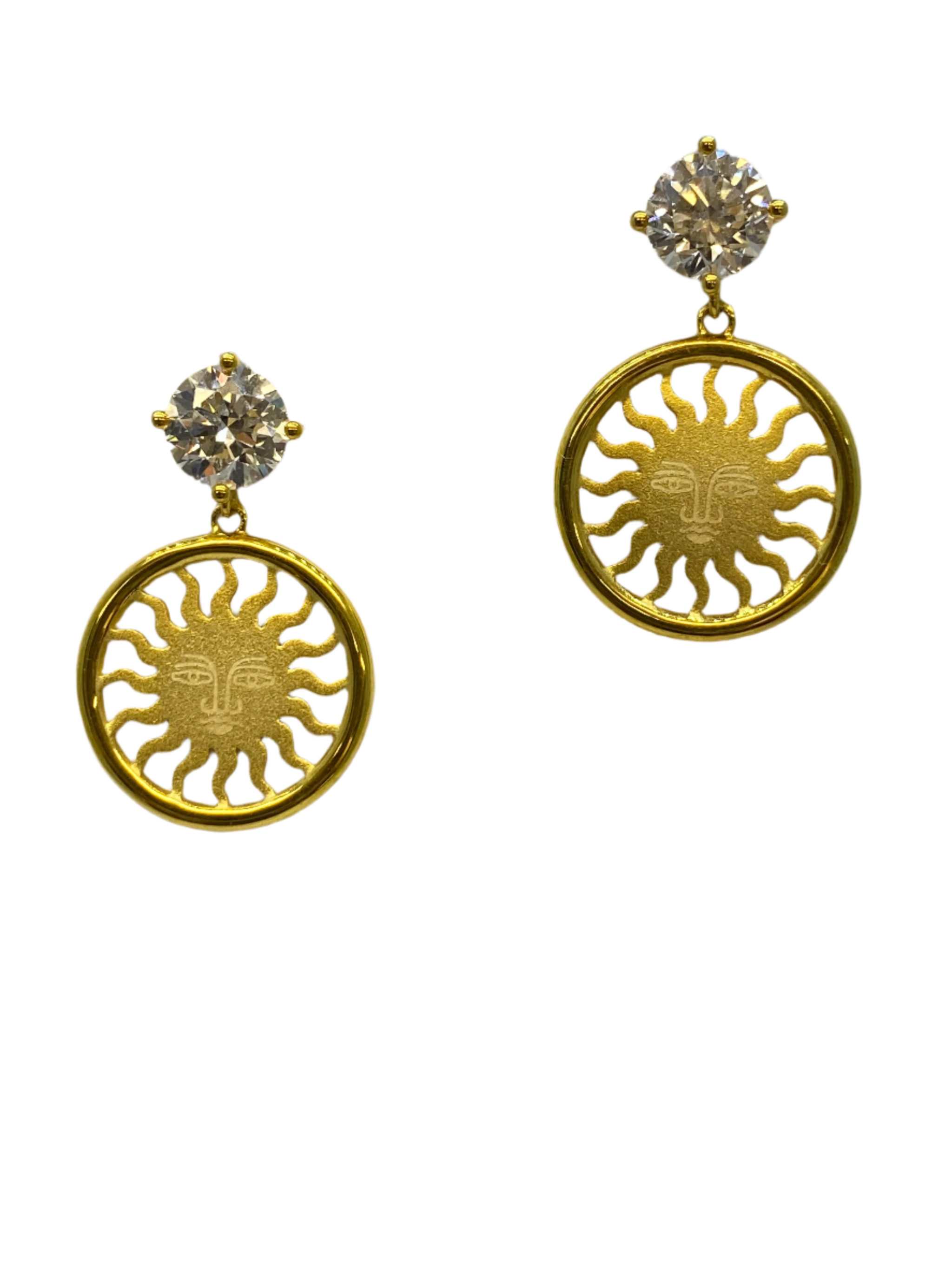 St.Moritz Sun stud-earrings