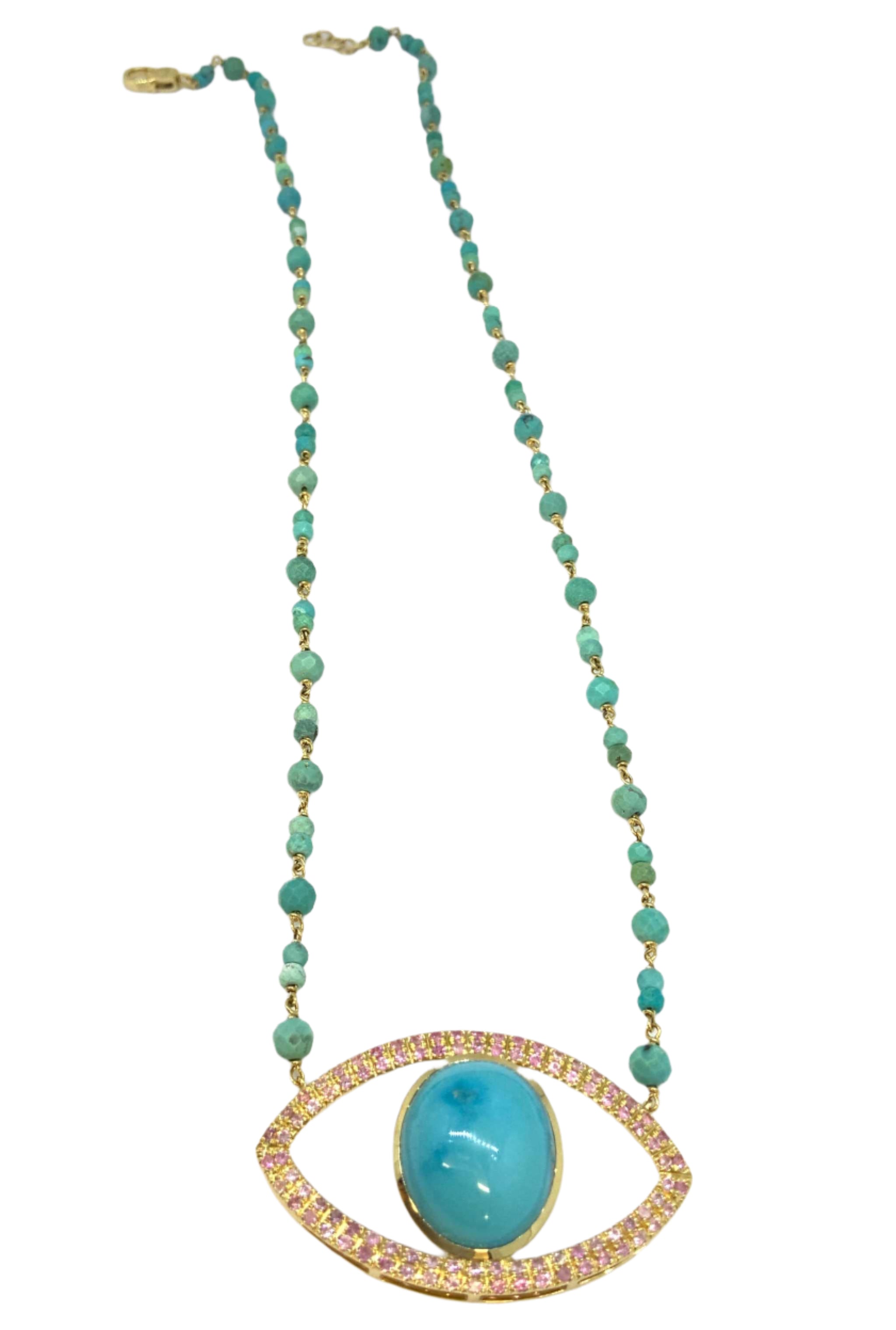Tourquise Gold Neckless