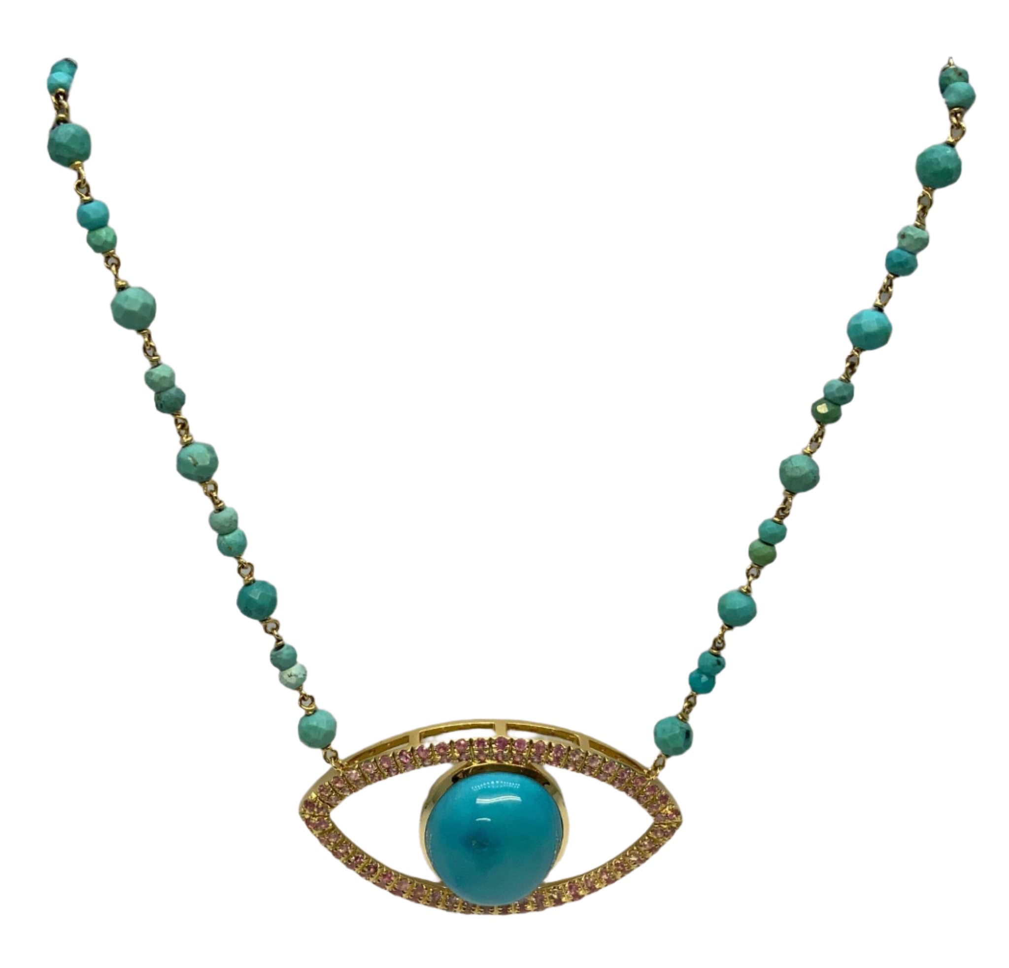 Tourquise Gold Neckless