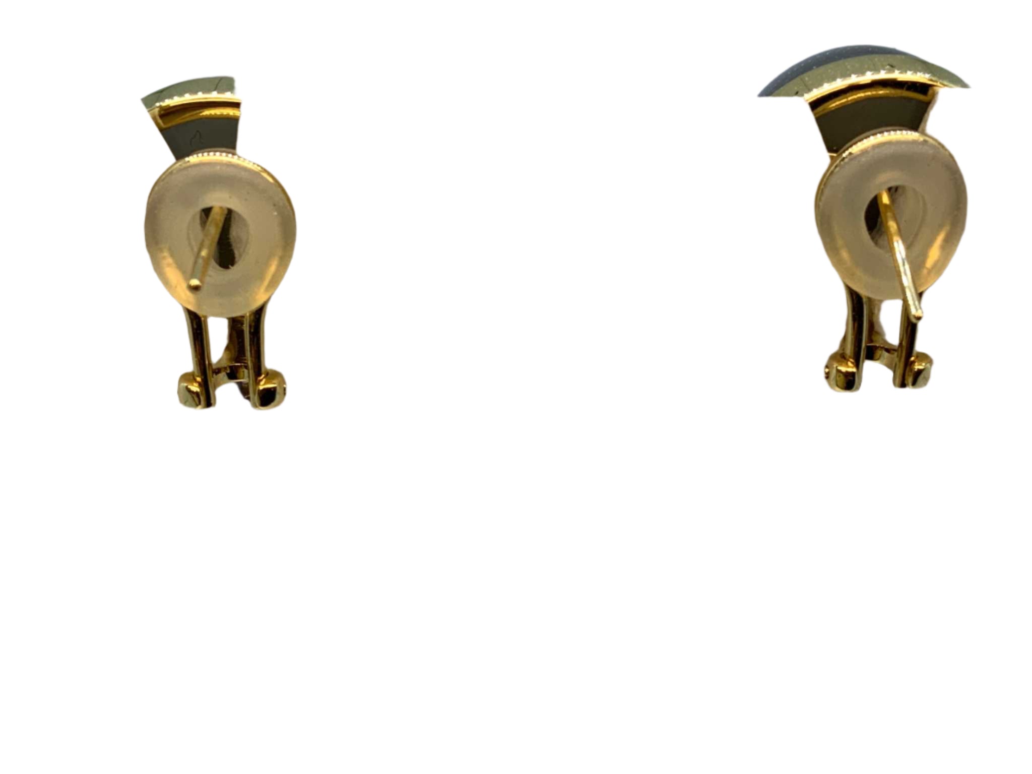 Lesunja Moonstone Tourquis Pink Sapphire Gold Earrings
