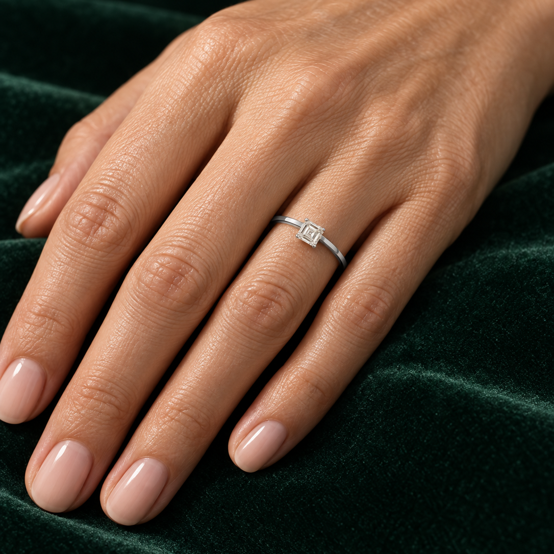 Model wearing the Diamond Ring