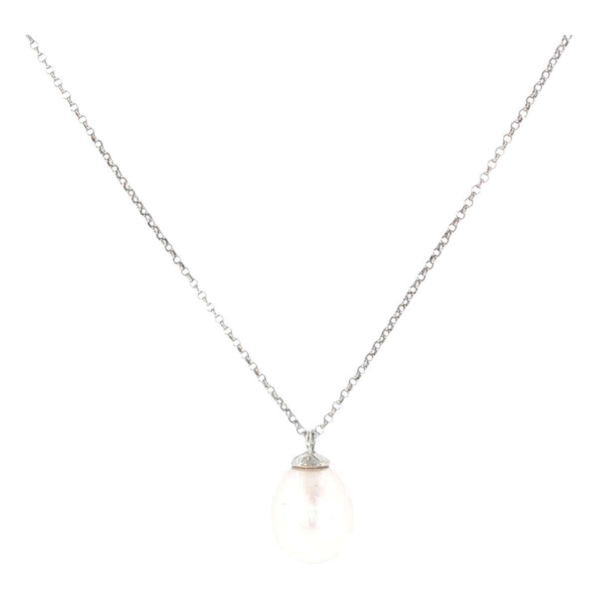 Lesunja White Gold Fresh Water Pearl Necklace