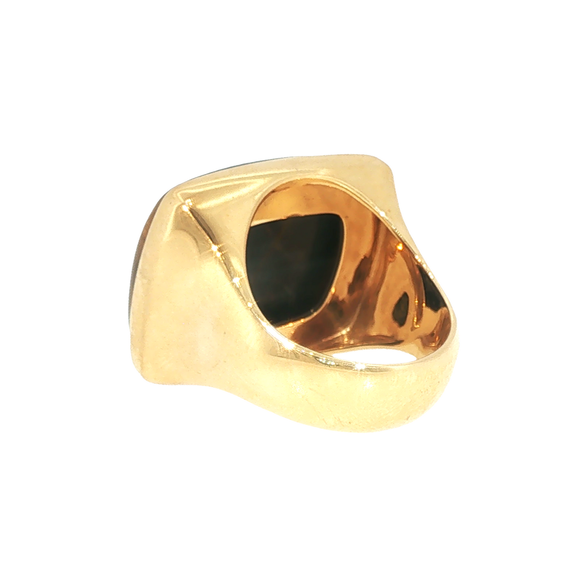 Lesunja Hawkeye Yellow Gold Signet Ring