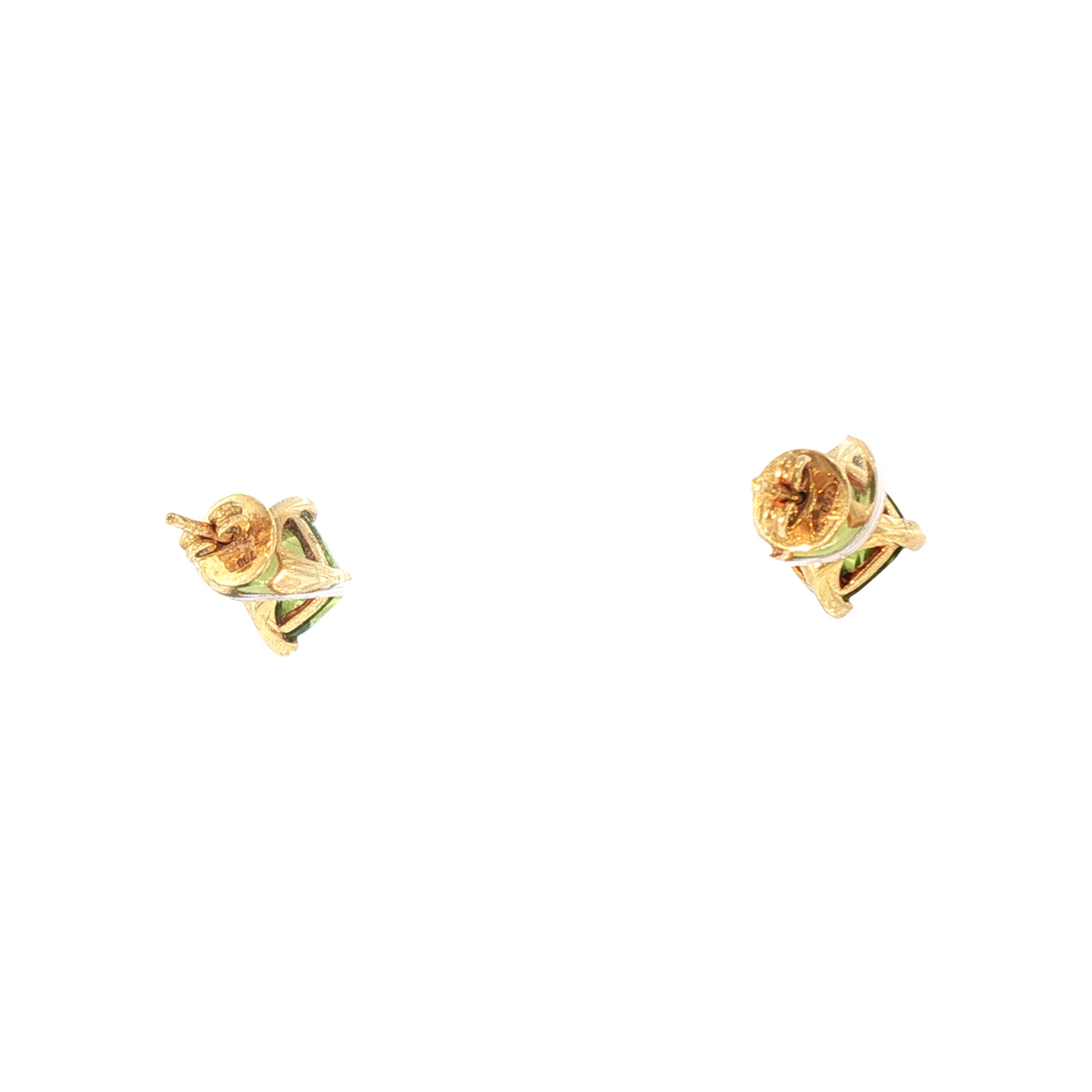 Lesunja La vie Ear Studs Yellow Gold Peridot