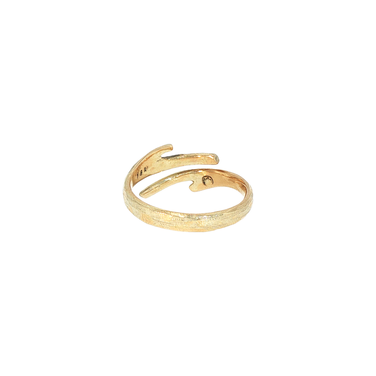 Lesunja Ring Yellow Gold 14K Nest Wood Structure