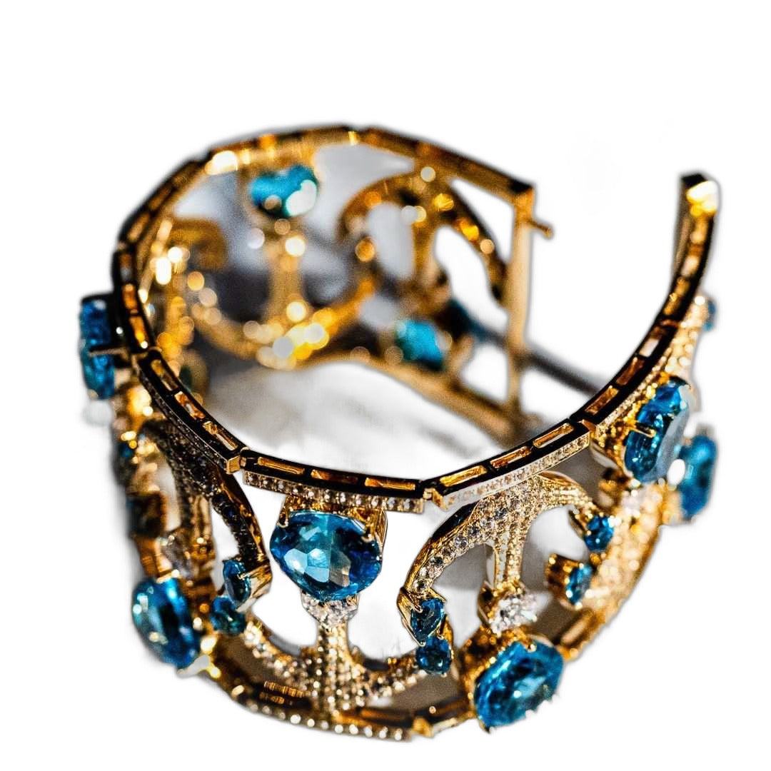Lesunja Accor Gold Bracelet Yellow Gold Topaz