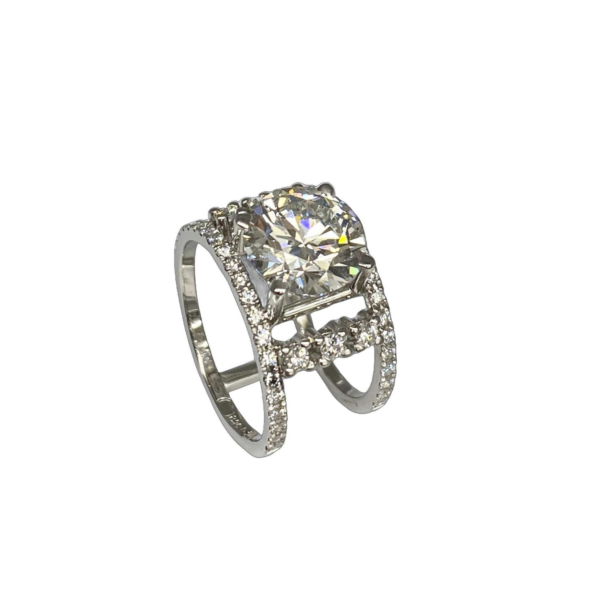 Lesunja Ring Platinum White Diamonds 3,59ct.