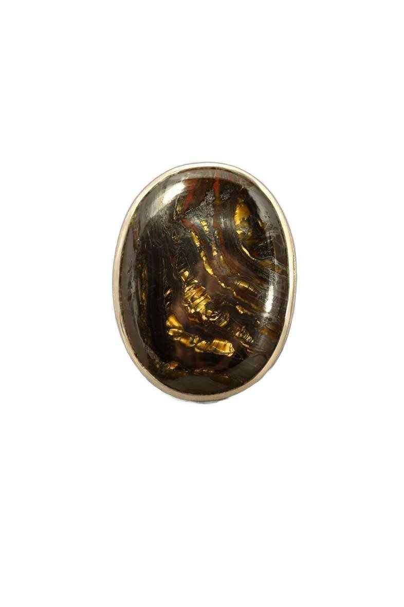 Lesunja Silver Tigerr Iron Ring