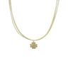 Lesunja Yellow Gold Clover Leaf Necklace