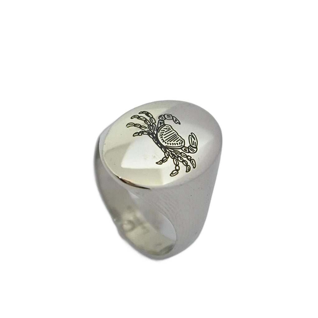 Lesunja zodiac Cancer Steel Ring