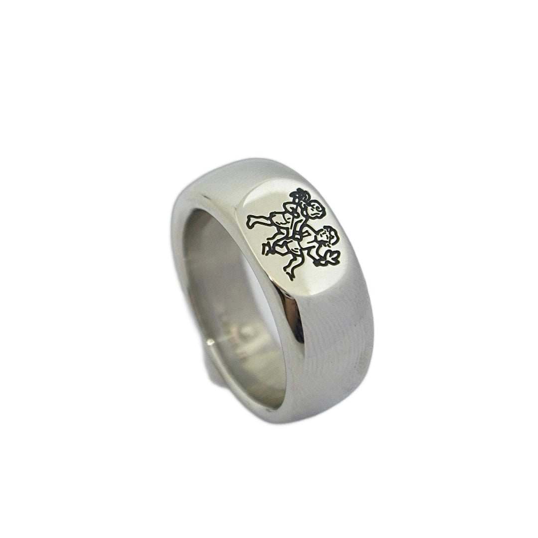 Lesunja Zodiac Gemini Steel Ring