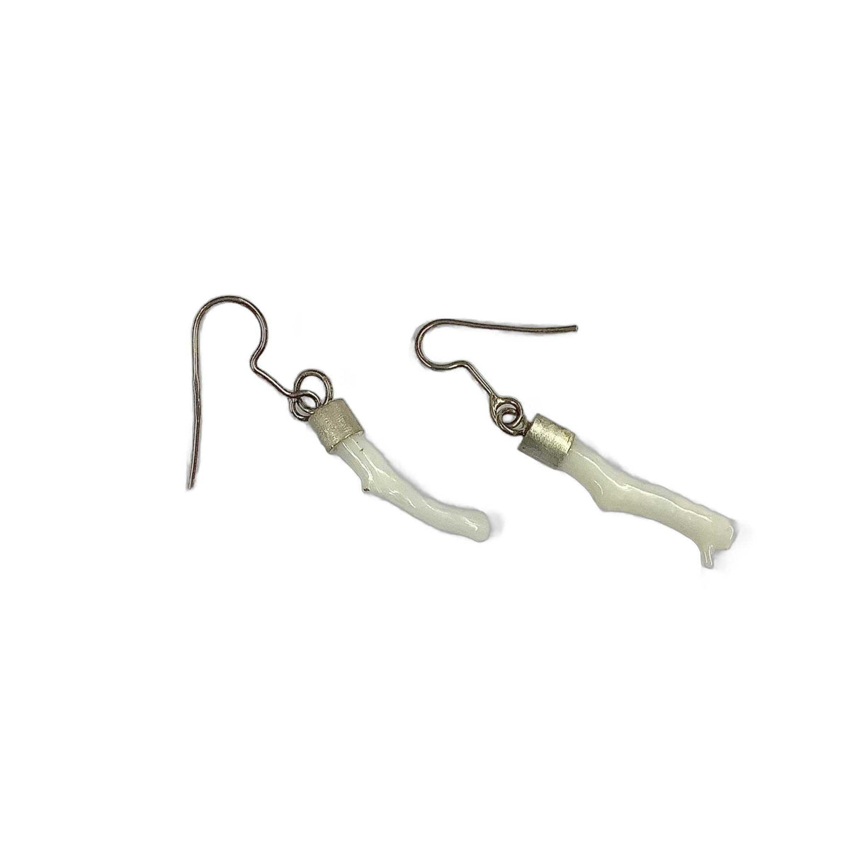 Lesunja Ear Hook Silver Coral