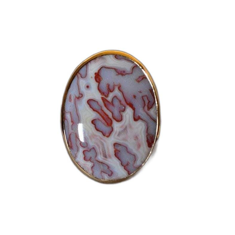 Lesunja Sterling Silver Agate Ring
