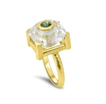 alexandrite yellow gold ring